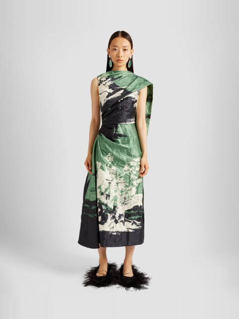 Erdem DRAPED SCARF MIDI DRESS