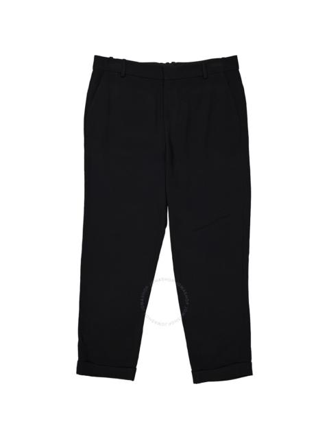 Balmain Balmain Men's Black Straight-leg Crepe Trousers