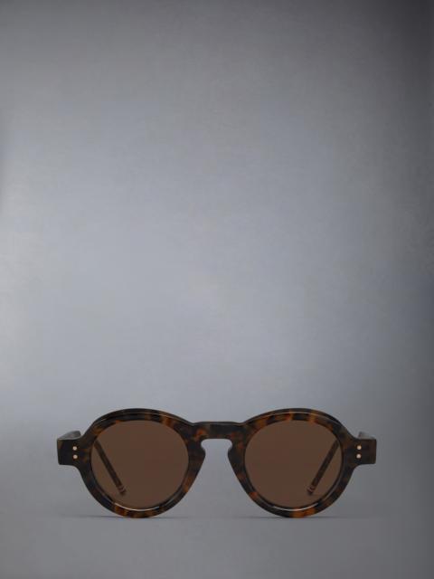 Thom Browne TOKYO TORTOISE ACETATE ROUND SUNGLASSES