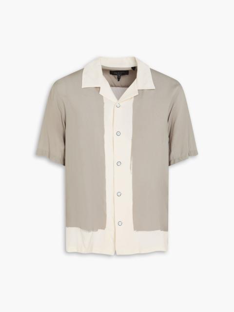 rag & bone Avery two-tone crepe de chine shirt