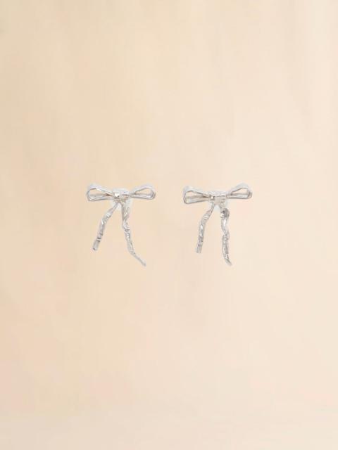 Marni SILVER BOW STUD EARRINGS