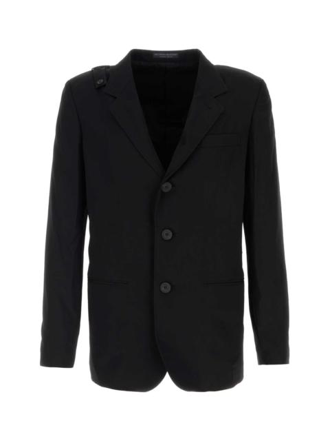 Yohji Yamamoto Yohji Yamamoto Men Black Wool Blazer