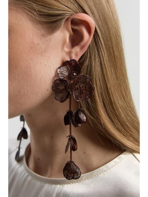 KAREN MILLEN Cluster Flower Drop Earrings