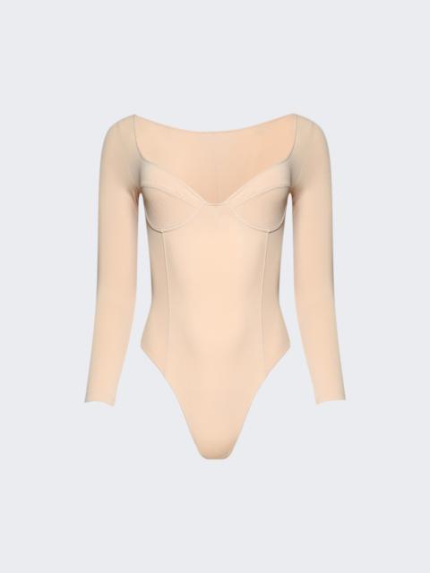 VETEMENTS Decolette Bodysuit Tan