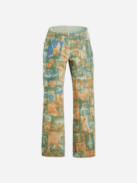 Kiko Kostadinov Women's Levi’s Carina Flared Jeans Postal Stamp Print