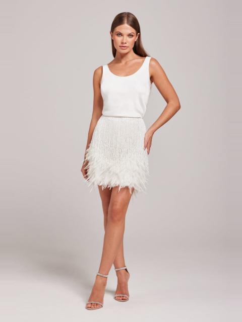 NADINE MERABI Sara White Skirt