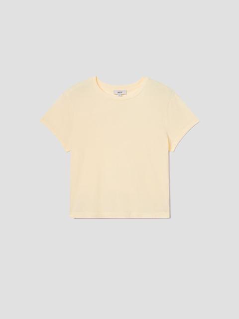 AGOLDE ADINE SHRUNKEN TEE IN LEMON DROP