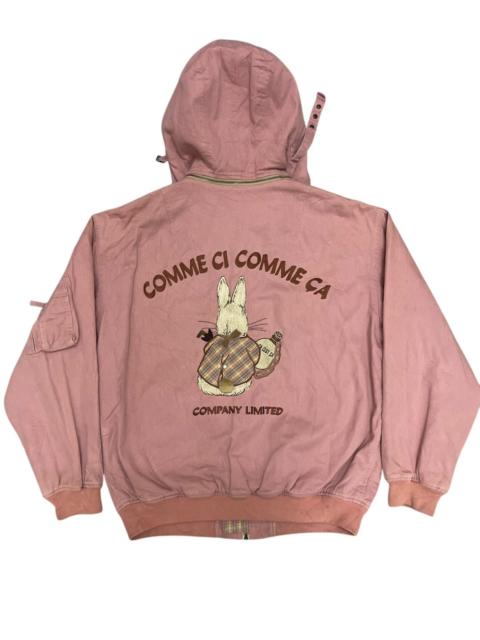 Other Designers Comme Ca Ism × Japanese Brand × Vintage - Vintage Comme Ci Comme Ça Zip Hoodie – Embroidered Rabbit