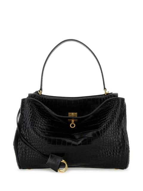 BALENCIAGA Balenciaga Women Black Leather Rodeo Handbag