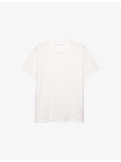 Prada Crewneck Boxy-Fit Cotton-Jersey T-Shirt