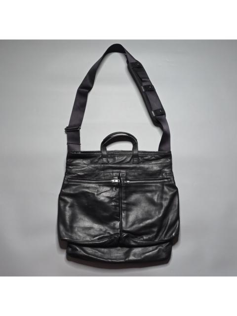 PORTER Luggage Label - Elements 2-Way Helmet Bag - Leather