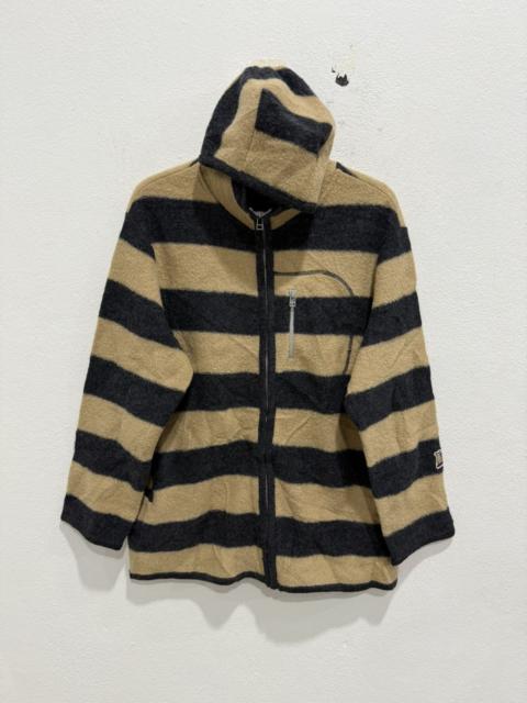 Other Designers Japanese Brand - Japan Brand Drug Store’s Stripe Fleece Hoodies