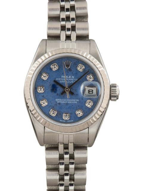 ROLEX Ladies Rolex Datejust 79174 Sodalite Diamond Dial