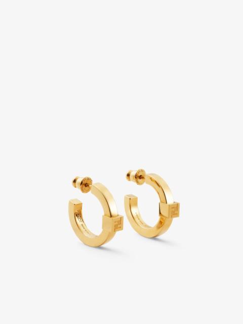 FENDI Forever Fendi earrings Gold-colored metal earrings