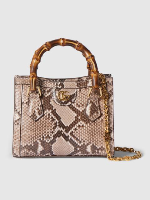GUCCI Gucci Diana python small tote bag