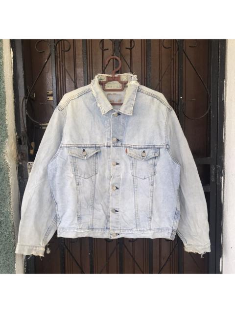 Levi's Vtg Levis Orange Tab Trucker Distress Denim Jacket J02