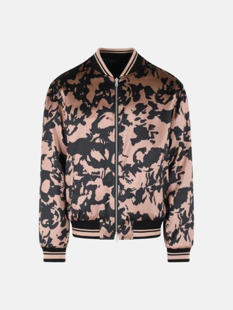 Dries Van Noten 'VOLKER' REVERSIBLE BOMBER JACKET IN PINK VISCOSE BLEND
