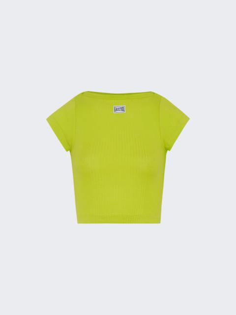 Jean Paul Gaultier Cropped Patch T-shirt Lime