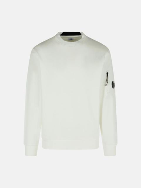 C.P. Company 'RAISED' WHITE COTTON SWEATSHIRT