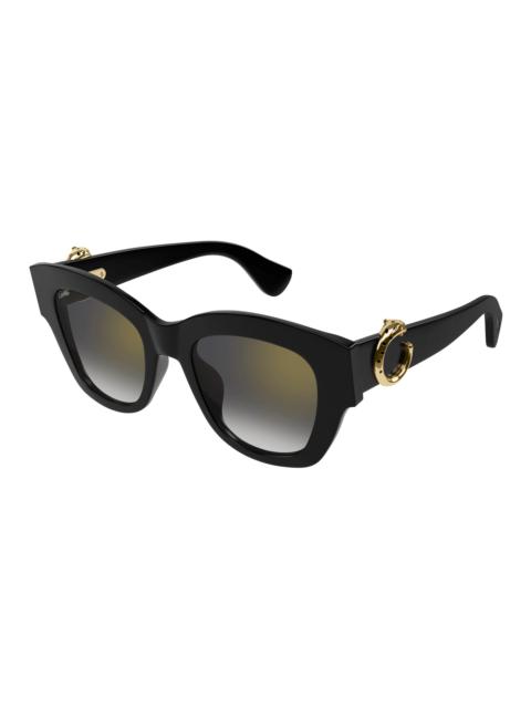 Cartier Cartier Panthere C Grey Cat Eye Ladies Sunglasses CT0547S 001 52