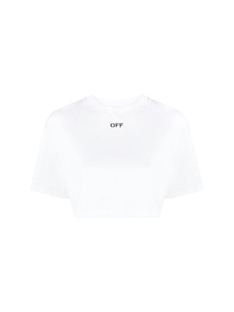 Off-White Off-Stamp cropped T-shirt