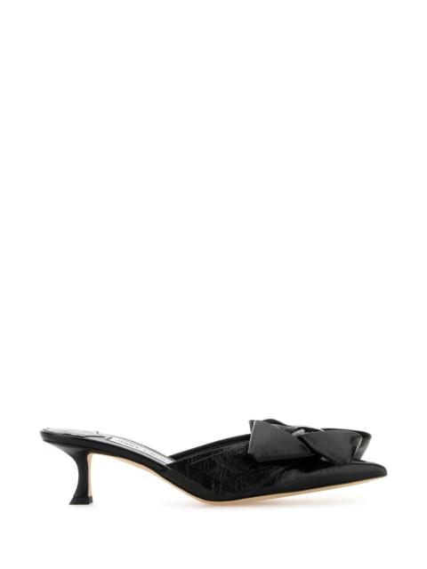 JIMMY CHOO Jimmy Choo Women Black Leather Staz Mules
