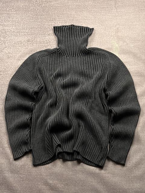 Other Designers If Six Was Nine - Vintage Yamamoto Style Y2K Faded Washed Cable Knit Sweater
