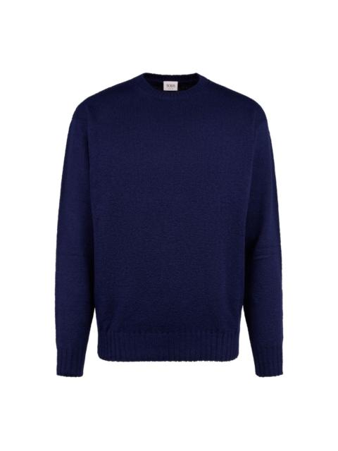 crew-neck knitted sweater