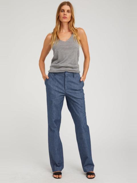 SPRWMN INDIGO DENIM CLASSIC TROUSERS