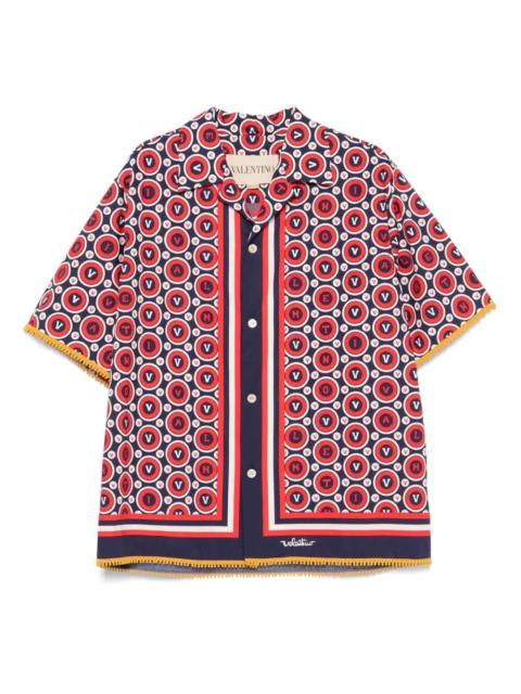 Valentino Valentino Garavani Men `Bulles Royales` Bowling Shirt