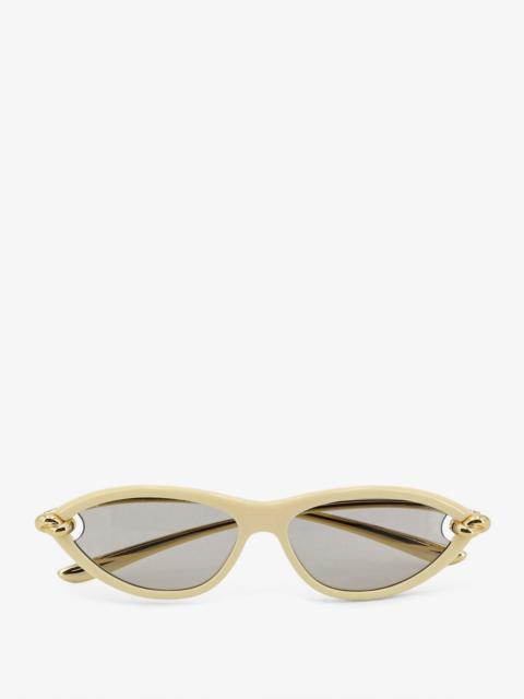 Bottega Veneta Bottega Veneta Knot Cat-Eye Sunglasses Beige