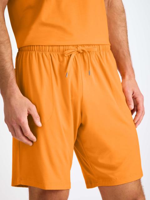 Derek Rose Men's Lounge Shorts Basel Micro Modal Stretch Apricot