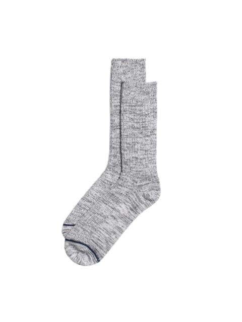 Nudie Jeans Rasmusson Rib Slub Sock Grey Melange