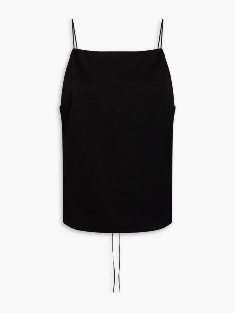 JOSEPH Baste crinkled-satin top