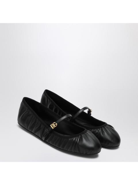 Dolce&Gabbana Black Nappa Ballerina Women