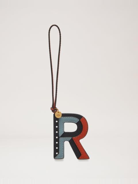 Mulberry Tri-Colour Leather Keyring - R
Black Silky Calf