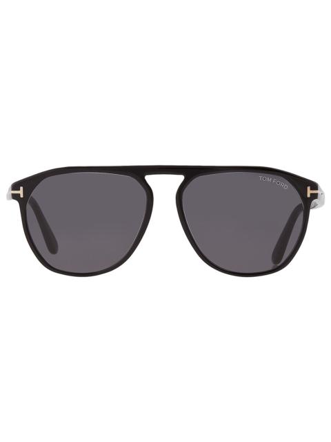 TOM FORD Tom Ford Jasper Smoke Pilot Men's Sunglasses FT0835 01A 58
