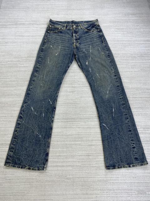 Other Designers GOA - Vintage Flared Japanese Brand Paint Splatter Denim Pants