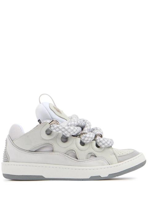 Lanvin LANVIN Curb Women's White Low Top Sneakers New Auth