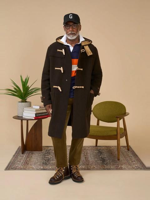 GLOVERALL Men's Original Monty Duffle Coat Brown