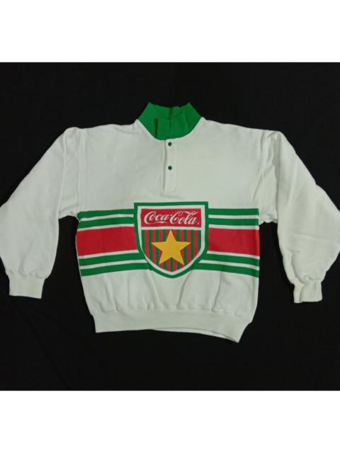 Other Designers Vintage - Vintage Coca Cola Sweatshirt Polo Rugby Varsity