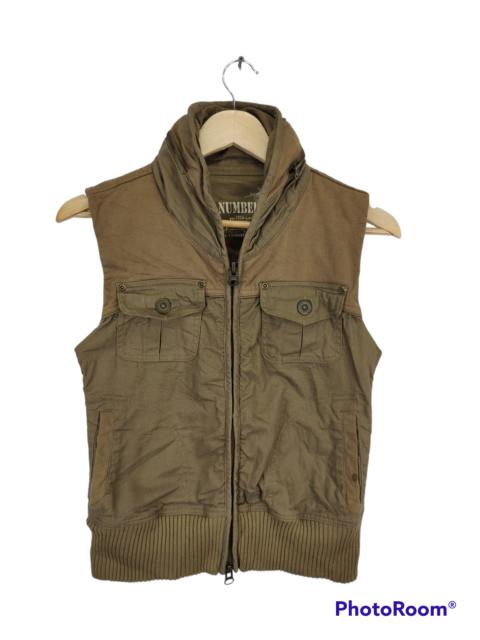 Other Designers Vintage - OFFER💥 Vintage Army Vest Hoodie by Back Number