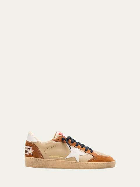 Golden Goose Men's Ballstar Low-Top Nubuck Leather Sneakers - Exclusive