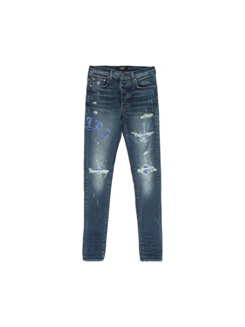 AMIRI Amiri Skinny Old English Logo Jean 'Deep Classic'