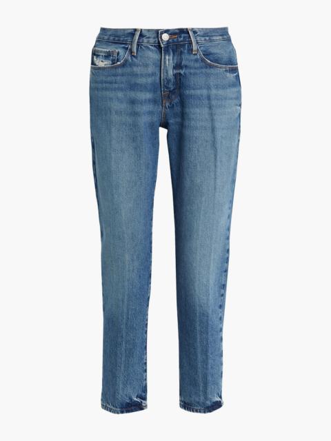 FRAME Le Nouveau Straight cropped mid-rise straight-leg jeans