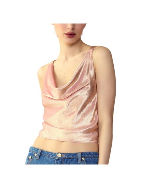 CYNTHIA ROWLEY Cynthia Rowley Shimmering Siren Silk-Blend Knit Top