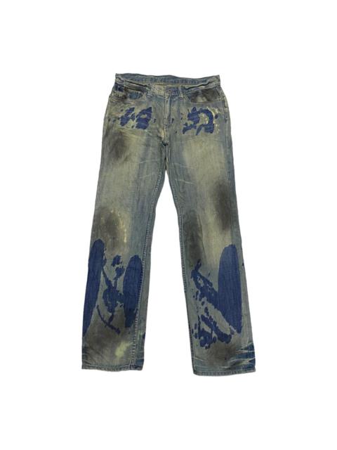 Other Designers Archival Clothing - TAKEO KIKUCHI ARCHIVE SUPER RARE DESIGN DENIM VINTAGE PANTS