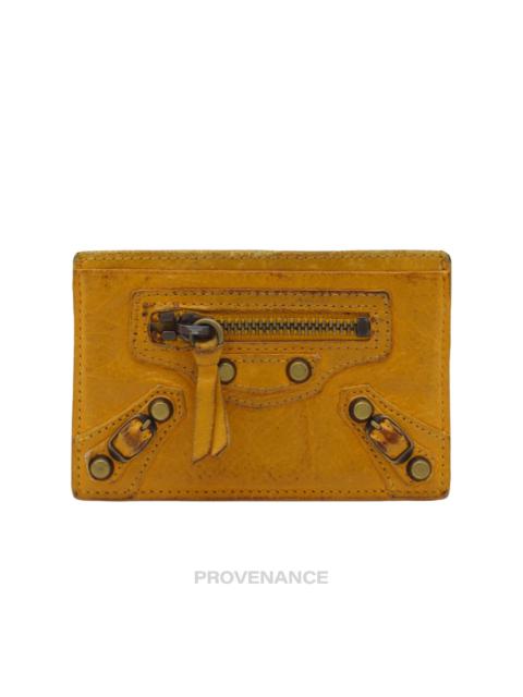 Balenciaga City Bag Card Holder Wallet - Yellow