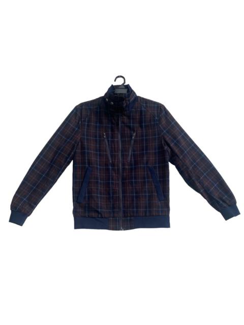 Other Designers Japanese Brand - BREATH MINT japan dobby check classic multi zip punk jacket