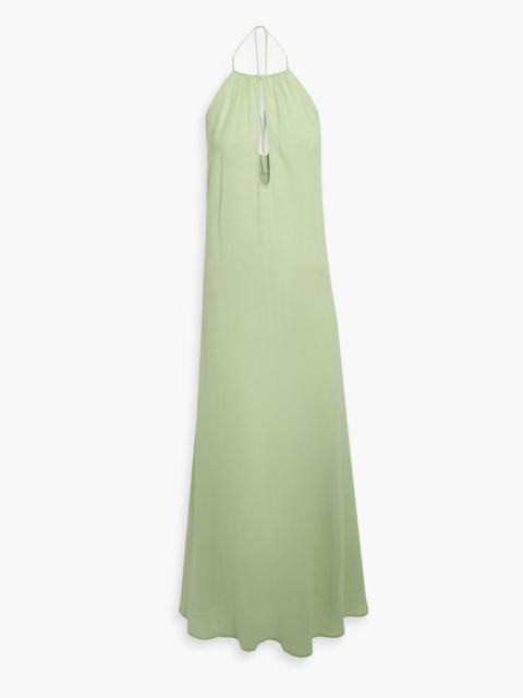 Cult Gaia Orla cutout crepe halterneck maxi dress